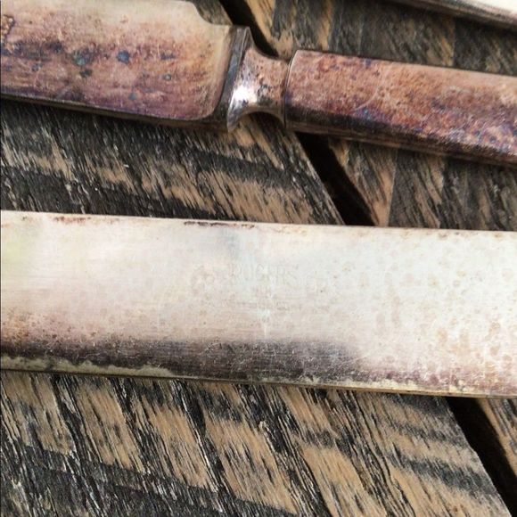 Rogers 1881 Oneida SilverPlate Knives Marked 12 DWT Warranted Bundle of 6 - Picture 7 of 13